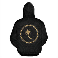 Chuuk Custom Hoodie Micronesia Chuukese Warrior Gold - Polynesian Pride