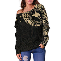 Papua New Guinea in My Heart Tattoo Style Off Shoulder Sweater A7 - Polynesian Pride