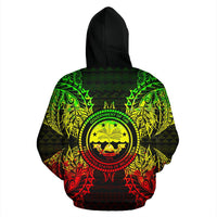 Federated States of Micronesian Polynesian ll Over Hoodie Map Reggae - Polynesian Pride