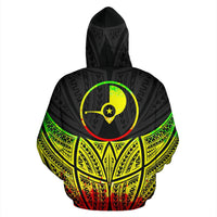 Yap Polynesian Hoodie Reggae Pride Map nd Seal - Polynesian Pride