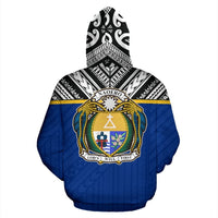 Nauru All Over Zip up Hoodie Polynesian Hoodie Style - Polynesian Pride