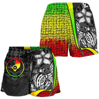 Yap Micronesia Women's Shorts Reggae - Turtle With Hook - Polynesian Pride