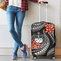 Samoa Polynesian Luggage Covers - White Plumeria - Polynesian Pride