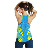 Palau Women Racerback Tank - Polynesian Tattoo Flag - Polynesian Pride
