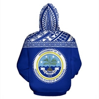 Federated States of Micronesia All Over Hoodie Chuuk Flag - Polynesian Pride