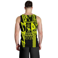 (Cusyom) Polynesian Men's Tank Top - Maui Moana Tattoo with Seal Tonga - Polynesian Pride