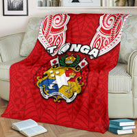 (Custom Personalised) Tonga Rugby Premium Blanket Royal Style - Polynesian Pride