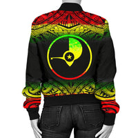 Yap Women's Bomber Jacket - Fog Reggae Style - Polynesian Pride