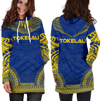 Tokelau Women's Hoodie Dress - Polynesian Flag Chief - Polynesian Pride