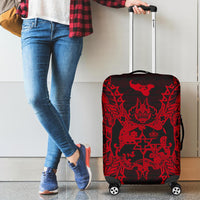Tonga Polynesian Luggage Covers Map Red - Polynesian Pride