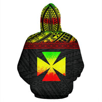 Wallis and Futuna Polynesian Hoodie Reggae - Polynesian Pride