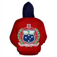Samoa Hoodie Samoa Flag Coat of Arms Delete My Feeling For Samoa - Polynesian Pride