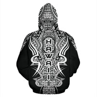 Kanaka Map Hoodie White Armor Style - Polynesian Pride