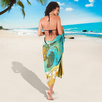 Hawaii Turtle Plumeria Summer Sarong - Sea Style - AH - Polynesian Pride
