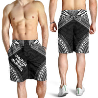 Papua New Guinea Men's Shorts - Polynesian Chief Black Version - Polynesian Pride