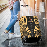 Vanuatu Luggage Cover - Polynesian Tattoo Gold - Polynesian Pride