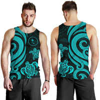 Chuuk Micronesian Men Tank Top - Turquoise Tentacle Turtle - Polynesian Pride