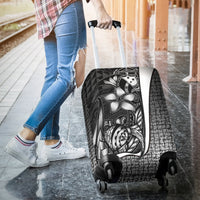 Samoa Polynesian Luggage Covers White - Turtle With Hook - Polynesian Pride