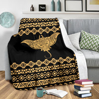 Hawaii Premium Blanket - Polynesian Mantafish Style - Polynesian Pride