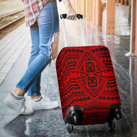 Polynesian Seamless Red Luggage Covers - Polynesian Pride