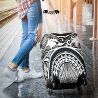 Polynesian Luggage Covers - Maui Tattoo (White) - Polynesian Pride