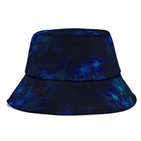 Nauru Polynesian Bucket Hat - Blue Turtle Hibiscus - Polynesian Pride