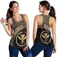 Hawaii Kanaka Maoli Womes Racerback Tank 02 TH90 - Polynesian Pride