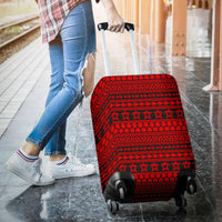 Polynesian Tattoo Tribal Red Luggage Covers - Polynesian Pride
