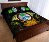 Guam Polynesian Quilt Bed Set Hibiscus Reggae - Polynesian Pride