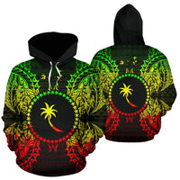 Chuuk Polynesian ll Over Hoodie Map Reggae Unisex Reggae - Polynesian Pride