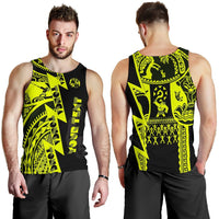 (Cusyom) Polynesian Men's Tank Top - Maui Moana Tattoo with Seal Tonga - Polynesian Pride
