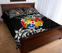 Mate Ma'a Tonga Rugby Quilt Bed Set Polynesian Unique Vibes - Black - Polynesian Pride