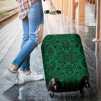 Polynesian Kakau Turtle Green Luggage Covers - Polynesian Pride