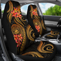 American Samoa Polynesian Car Seat Covers - Gold Plumeria - Polynesian Pride