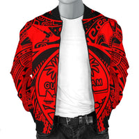 Polynesian Men's Bomber Jackets - Guam Flag, Seal with Maui Moana Tattoo - Polynesian Pride