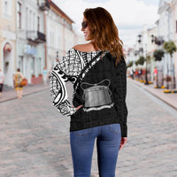 Tokelau Women's Off Shoulder Sweater - Curve Slyle - Polynesian Pride