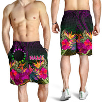 Cook Islands Personalised Polynesian Men's Shorts - Summer Hibiscus - Polynesian Pride