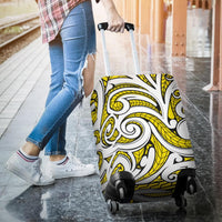 Polynesian Maori Ethnic Ornament Yellow Luggage Covers - Polynesian Pride