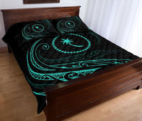 Chuuk Islands Quilt Bed Set - Turquoise - Frida Style - Polynesian Pride