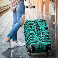 Polynesian Seamless Turquoise Luggage Covers - Polynesian Pride