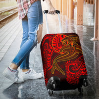 Tahiti Luggage Covers - Red Shark Polynesian Tattoo - Polynesian Pride