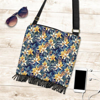 Hawaii Vintage Floral Crossbody Boho Handbag - Polynesian Pride