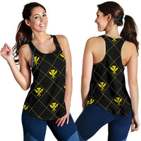 Kanaka Maoli Women's Racerback Tank Regal AH Racerback Tank Top Yellow - Polynesian Pride