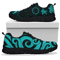 Cook Islands Sneakers - Turquoise Tentacle Turtle - Polynesian Pride