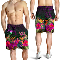 YAP Men's Shorts - Summer Hibiscus - Polynesian Pride
