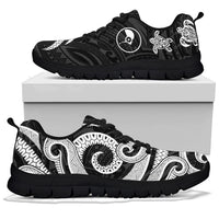 Yap Micronesian Sneakers - White Tentacle Turtle - Polynesian Pride