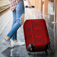 Polynesian Symmetry Red Luggage Covers - Polynesian Pride