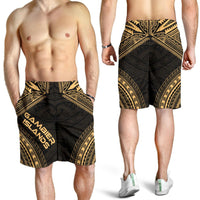 Gambier Islands Men's Shorts - Polynesian Chief Gold Version - Polynesian Pride