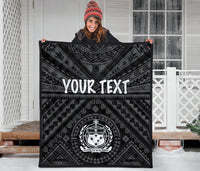 Samoa Personalised Premium Quilt - Samoa Seal In Polynesian Tattoo Style - Polynesian Pride