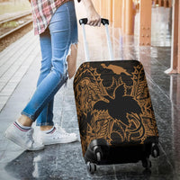 Papua New Guinea Polynesian Luggage Covers Map Gold - Polynesian Pride